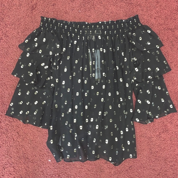 Nicole Miller Off the Shoulder Top - Picture 2 of 3